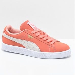 puma suede coral pink